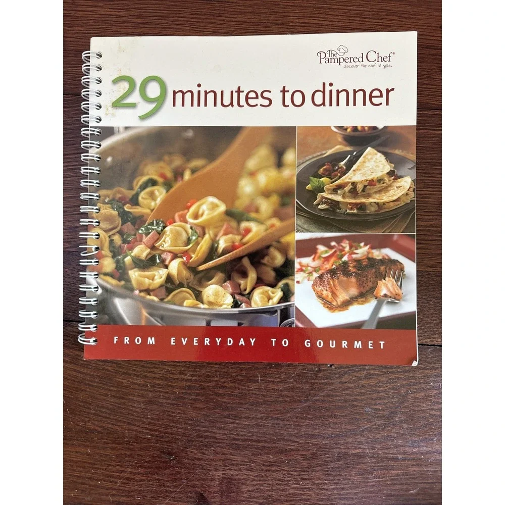 The Pampered‎ Chef - 29 Minutes to Dinner Cookbook - Spiral Bound Paperback